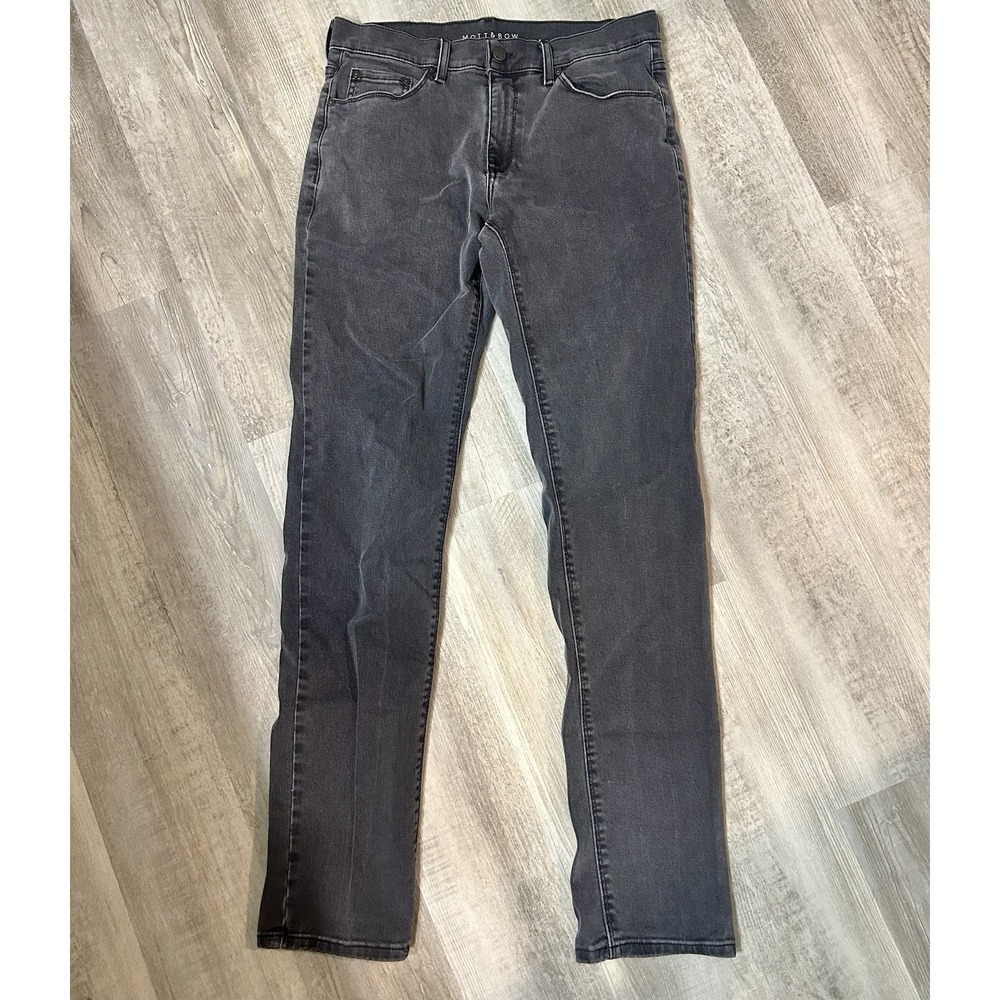 Men's Mott & Bow Slim Straight Jeans 32 X 34 Premium Denim Stretch Black
